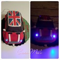 mini cooper with lights